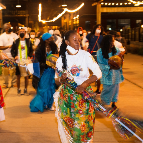 tamara williams dancing in parade