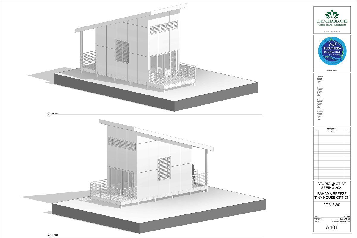 drawing of possible house for Bahamas