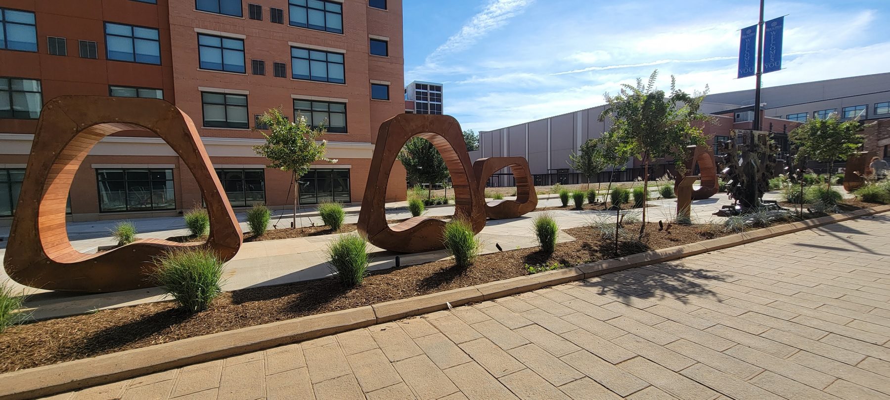 full view of Bleachery Heritage Plaza