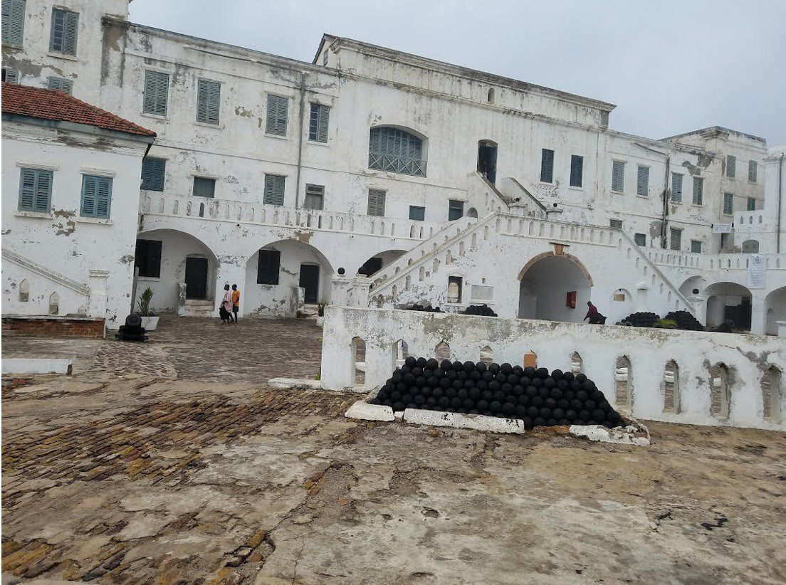 a slave traders' castle in Ghana