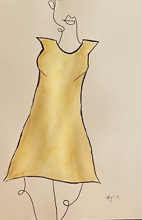 yellow dress