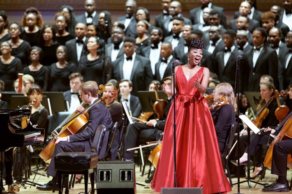 Sequina Dubose singing at Carnegie Hall