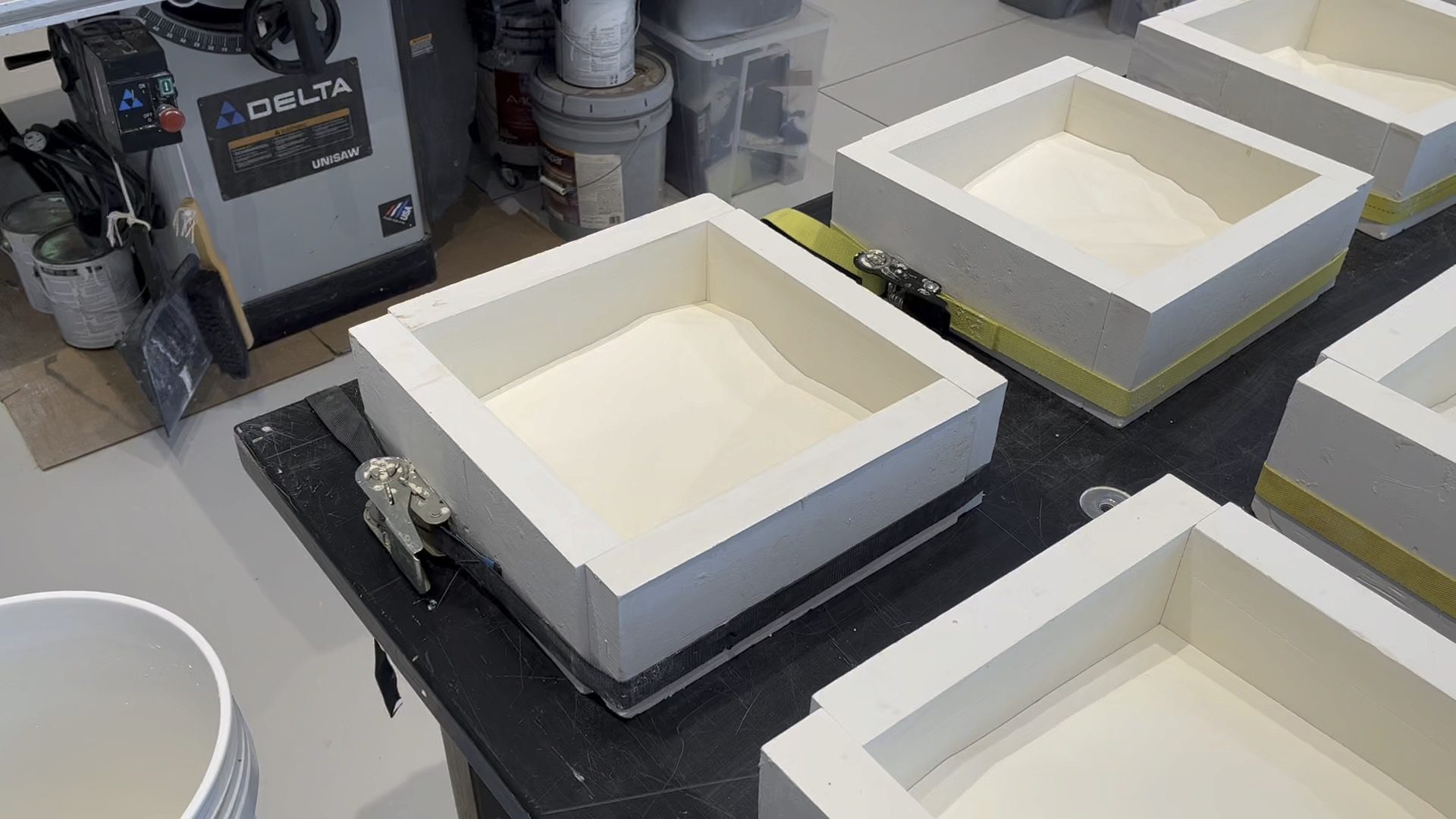 Molds for the porcelain tiles.